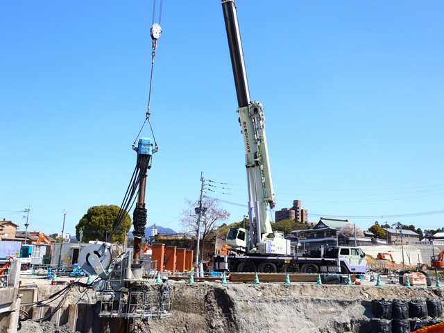 上下水道工事作業風景