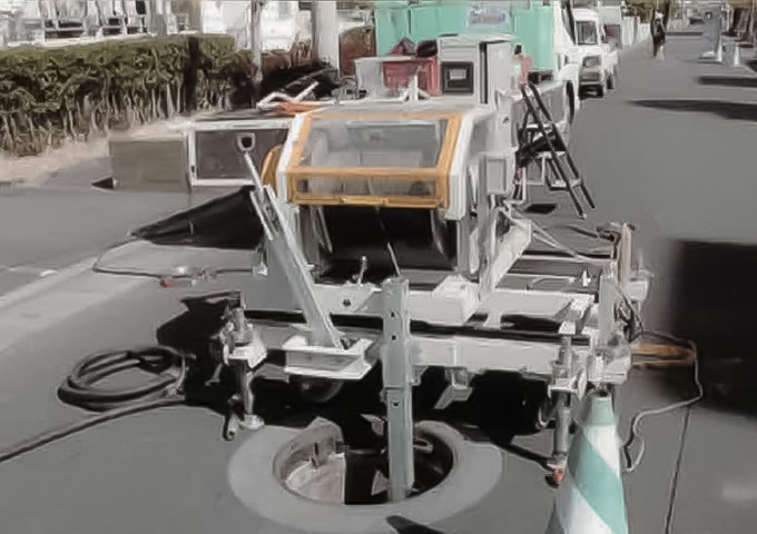 上下水道工事作業風景