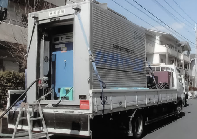 上下水道工事作業風景