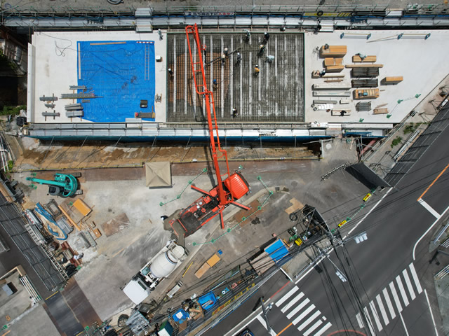 上下水道工事作業風景