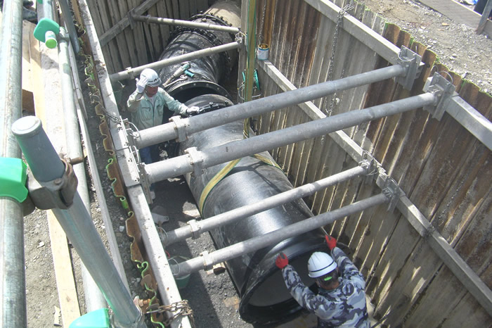 旧畠田浄水場～頓田合流井導水管布設替(推進)工事(29-1工区)