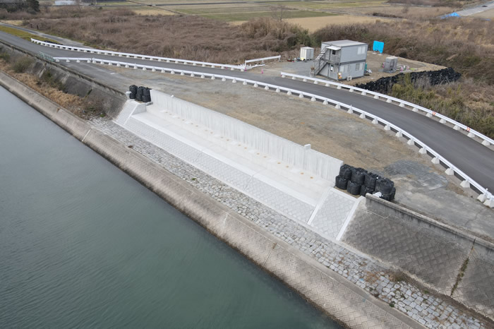 恒見朽網線(貫川)橋梁下部工工事(1-7)