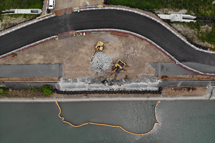 恒見朽網線(貫川)橋梁下部工工事(1-7)