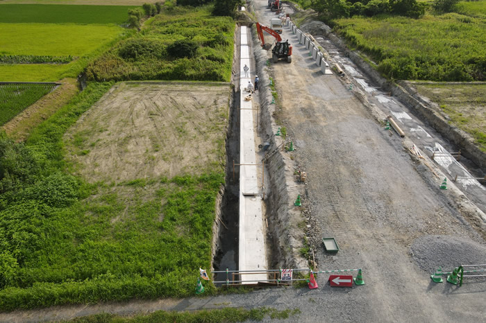 中貫貫弥生が丘1号線道路改良工事(2-1)