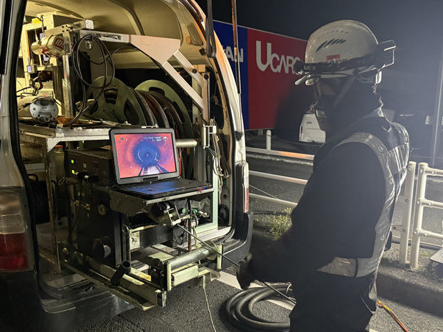 更生工事作業風景