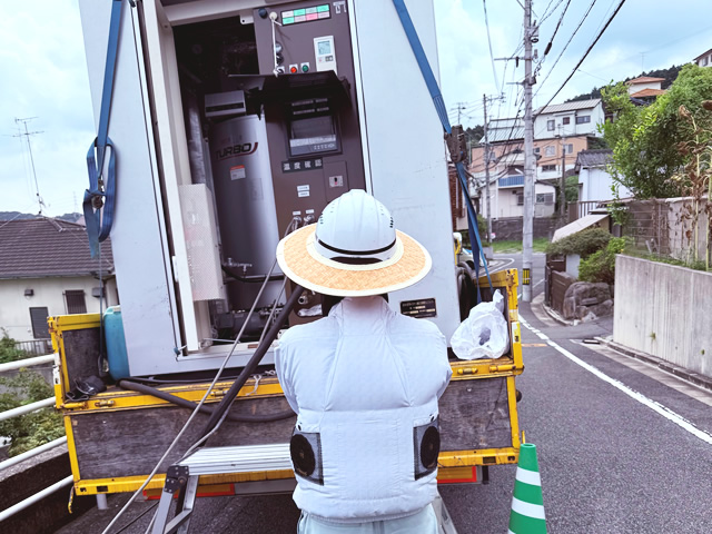 更生工事作業風景
